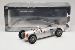Auto Union Typ C #4 A. Varzi 2nd Place Monaco GP 1936 Minichamps 1:18 155361004 Diecast - image 6 of 6