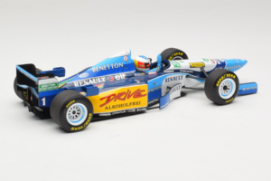 Benetton B195 Renault #1 M. Schumacher Benetton Formula French Grand Prix Winner 1995 Minichamps 1:18 100950001 Diecast - image 2 of 7