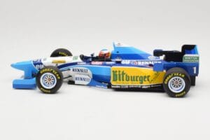 Benetton Renault B195 #1 M. Schumacher Winner Pacific GP F1 World Champion 1995 Minichamps 1:18 510953301 Diecast - image 3 of 6