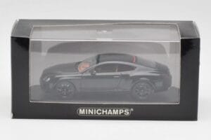 Bentley Continental GT Black With Black Wheels Minichamps 1:43 BENTLEY002 Diecast - image 4 of 4