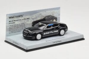 Bentley Continental GT World Record Car on Ice Black Minichamps 1:43 436139026-O Diecast - image 2 of 4