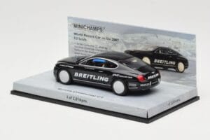 Bentley Continental GT World Record Car on Ice Black Minichamps 1:43 436139026-O Diecast - image 3 of 4