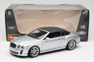 Bentley Continental Supersports Convertible 1st Gen Silver Bburago 1:18 18-11037S Diecast - image 8 of 8