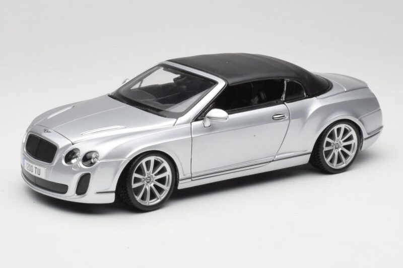 Bentley Continental Supersports Convertible 1st Gen Silver Bburago 1:18 18-11037S Diecast