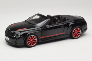 Bentley Continental Supersports ISR Convertible Black With Red Wheels Bburago 1:18 18-11035 Diecast