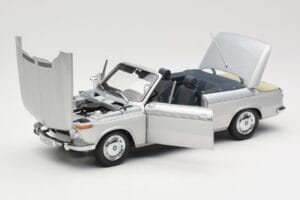 BMW 1600 Cabriolet Silver Minichamps 1:18 80430145819 Diecast - image 2 of 8