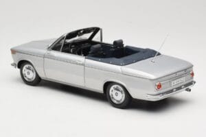 BMW 1600 Cabriolet Silver Minichamps 1:18 80430145819 Diecast - image 7 of 8