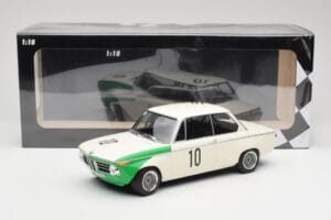 BMW 2002 Tii E10 #10 H. Hahne / D. Quester Winners Nurburgring 1968 Minichamps 1:18 155682710 Diecast - image 6 of 6