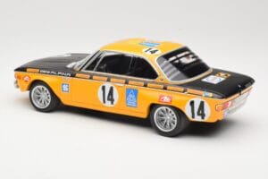 BMW 2800 CS BMW Alpina #14 H. Kelleners / G. Huber Winners 24 Hours of Spa 1970 Minichamps 1:18 155702714 Diecast - image 5 of 6