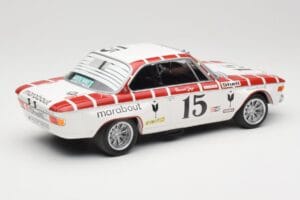 BMW 2800 CS E9 #15 Team Marabout Gaye / S. Braillard 24 Hours of Spa 1972 Minichamps 1:18 155722715 Diecast - image 2 of 6