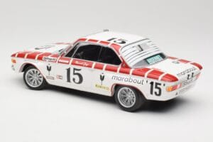 BMW 2800 CS E9 #15 Team Marabout Gaye / S. Braillard 24 Hours of Spa 1972 Minichamps 1:18 155722715 Diecast - image 5 of 6