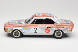 BMW 2800 CS E9 #2 Team Schnitzer J. Fitzpatrick / H. Heyer Winners Grand Prix Touring Cars Nurburgring 1972 Minichamps 1:18 1 - image 3 of 6