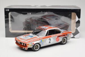 BMW 2800 CS E9 #2 Team Schnitzer J. Fitzpatrick / H. Heyer Winners Grand Prix Touring Cars Nurburgring 1972 Minichamps 1:18 1 - image 6 of 6