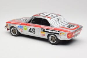 BMW 2800 CS E9 #49 Team Schnitzer G. Herzog / H. Heyer 24 Hours of Spa 1972 Minichamps 1:18 155722749 Diecast - image 5 of 6
