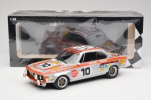 BMW 2800 CS Team Schnitzer #10 J. Fitzpatrick / J. Peltier Spa 1972 Minichamps 1:18 155722710 Diecast - image 6 of 6