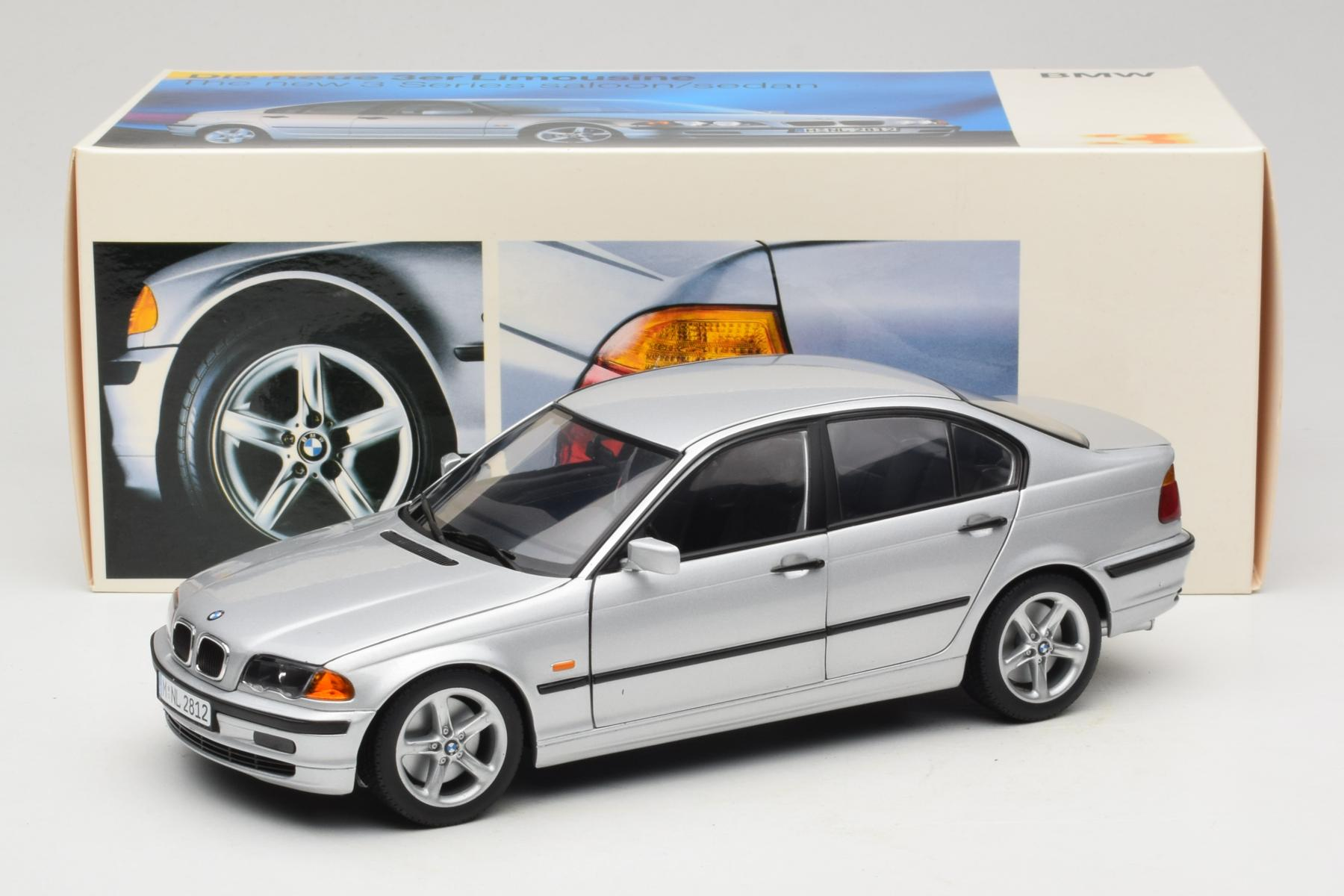 UT Models BMW 3 Series E46 1:18 Diecast Silver Sedan
