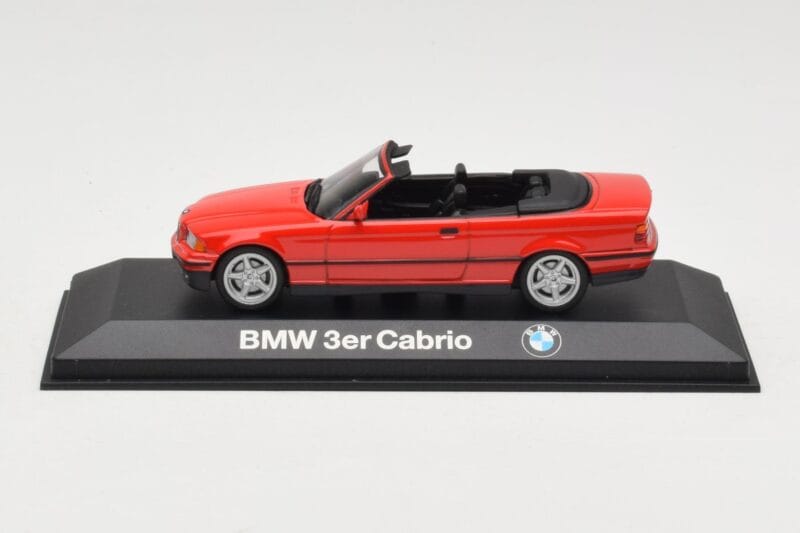 BMW 3 Series E30 Cabriolet Red Minichamps 1:43 80429421500 Diecast
