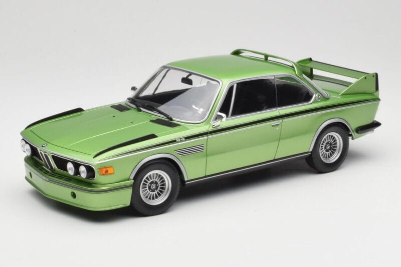 BMW 3.0 CSL E9 Green Metallic Minichamps 1:18 155028132 Diecast