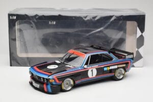 BMW 3.0 CSL E9 #1 BMW Motorsport H-J. Stuck Winner Norisring Trophy 1974 Minichamps 1:18 155742691 Diecast - image 6 of 6