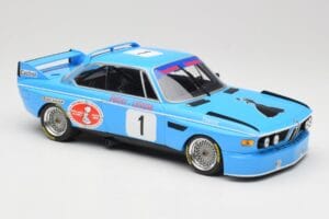 BMW 3.0 CSL E9 #1 Precision Liegeoise J. Peltier / C. Lafosse Winners 4 Hours Monza 1974 Minichamps 1:18 155742681 Diecast - image 3 of 6