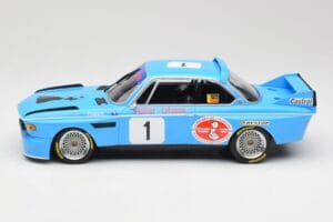 BMW 3.0 CSL E9 #1 Precision Liegeoise J. Peltier / C. Lafosse Winners 4 Hours Monza 1974 Minichamps 1:18 155742681 Diecast - image 5 of 6