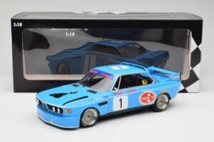 BMW 3.0 CSL E9 #1 Precision Liegeoise J. Peltier / C. Lafosse Winners 4 Hours Monza 1974 Minichamps 1:18 155742681 Diecast - image 6 of 6