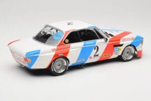 BMW 3.0 CSL E9 #2 Luigi Racing A. de Fierlant / P. Xhenceval Winners 24 Hours of Spa 1975 Minichamps 1:18 155752602 Diecast - image 2 of 6