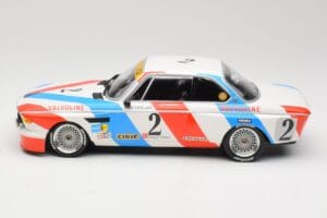 BMW 3.0 CSL E9 #2 Luigi Racing A. de Fierlant / P. Xhenceval Winners 24 Hours of Spa 1975 Minichamps 1:18 155752602 Diecast - image 3 of 6