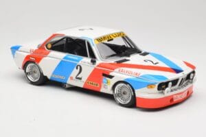 BMW 3.0 CSL E9 #2 Luigi Racing A. de Fierlant / P. Xhenceval Winners 24 Hours of Spa 1975 Minichamps 1:18 155752602 Diecast - image 4 of 6