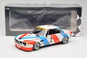 BMW 3.0 CSL E9 #2 Luigi Racing A. de Fierlant / P. Xhenceval Winners 24 Hours of Spa 1975 Minichamps 1:18 155752602 Diecast - image 6 of 6