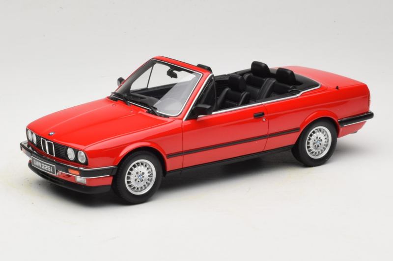 BMW 325i E30 Cabriolet Bright Red Otto 1:18 OT1194 Resin