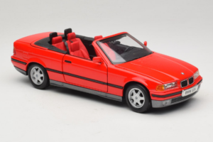 BMW 325i E36 Convertible Red Maisto 1:18 50229 Diecast - image 6 of 8