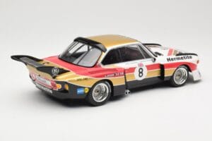 BMW 3.5 CSL E9 Hermetite #8 J. Fitzpatrick / T. Walkinshaw 1000 km Nurburgring 1976 Minichamps 1:18 155762608 Diecast - image 2 of 6
