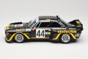 BMW 3.5 CSL E9 #44 A.S.P.M. Tanday Music J-C. Justice / J. Belin 24 Hours of Le Mans 1976 Minichamps 1:18 155762644 Diecast - image 3 of 6
