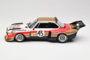 BMW 3.5 CSL E9 #45 Hermetite T. Walkinshaw / J. Fitzpatrick 24 Hours of Le Mans 1976 Minichamps 1:18 155762645 Diecast - image 3 of 6