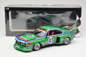 BMW 3.5 CSL E9 Schnitzer #43 D. Quester / A. Krebs 24 Hours of Le Mans 1976 Minichamps 1:18 155762643 Diecast - image 6 of 6