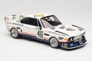 BMW 3.5 CSL E9 #46 Team Brock P. Brock / F. Muir / J. Aubriet 24 Hours of Le Mans 1976 Minichamps 1:18 153762646 Diecast - image 4 of 6