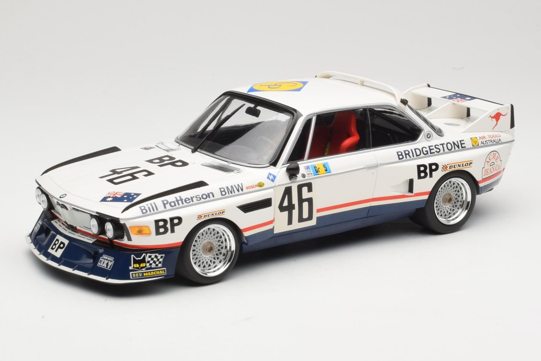 BMW 3.5 CSL E9 #46 Team Brock P. Brock / F. Muir / J. Aubriet 24 Hours of Le Mans 1976 Minichamps 1:18