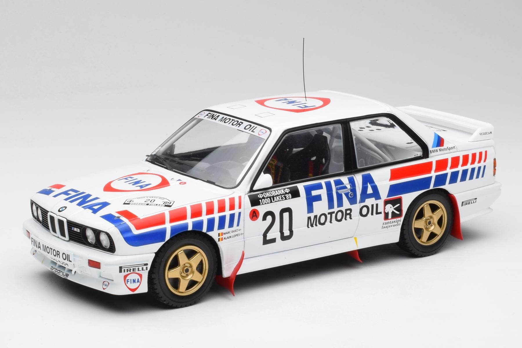 IXO BMW E30 M3 1:18 #20 1000 Lakes Rally 1989