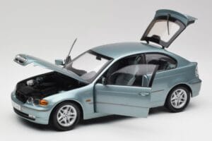 BMW 325Ti E46 Compact Light Blue Metallic Kyosho 1:18 80430024439 Diecast - image 2 of 8