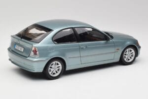 BMW 325Ti E46 Compact Light Blue Metallic Kyosho 1:18 80430024439 Diecast - image 3 of 8