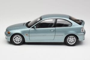 BMW 325Ti E46 Compact Light Blue Metallic Kyosho 1:18 80430024439 Diecast - image 4 of 8