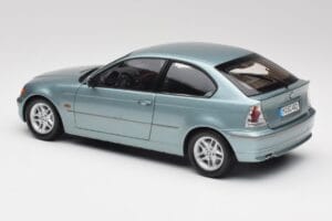 BMW 325Ti E46 Compact Light Blue Metallic Kyosho 1:18 80430024439 Diecast - image 7 of 8