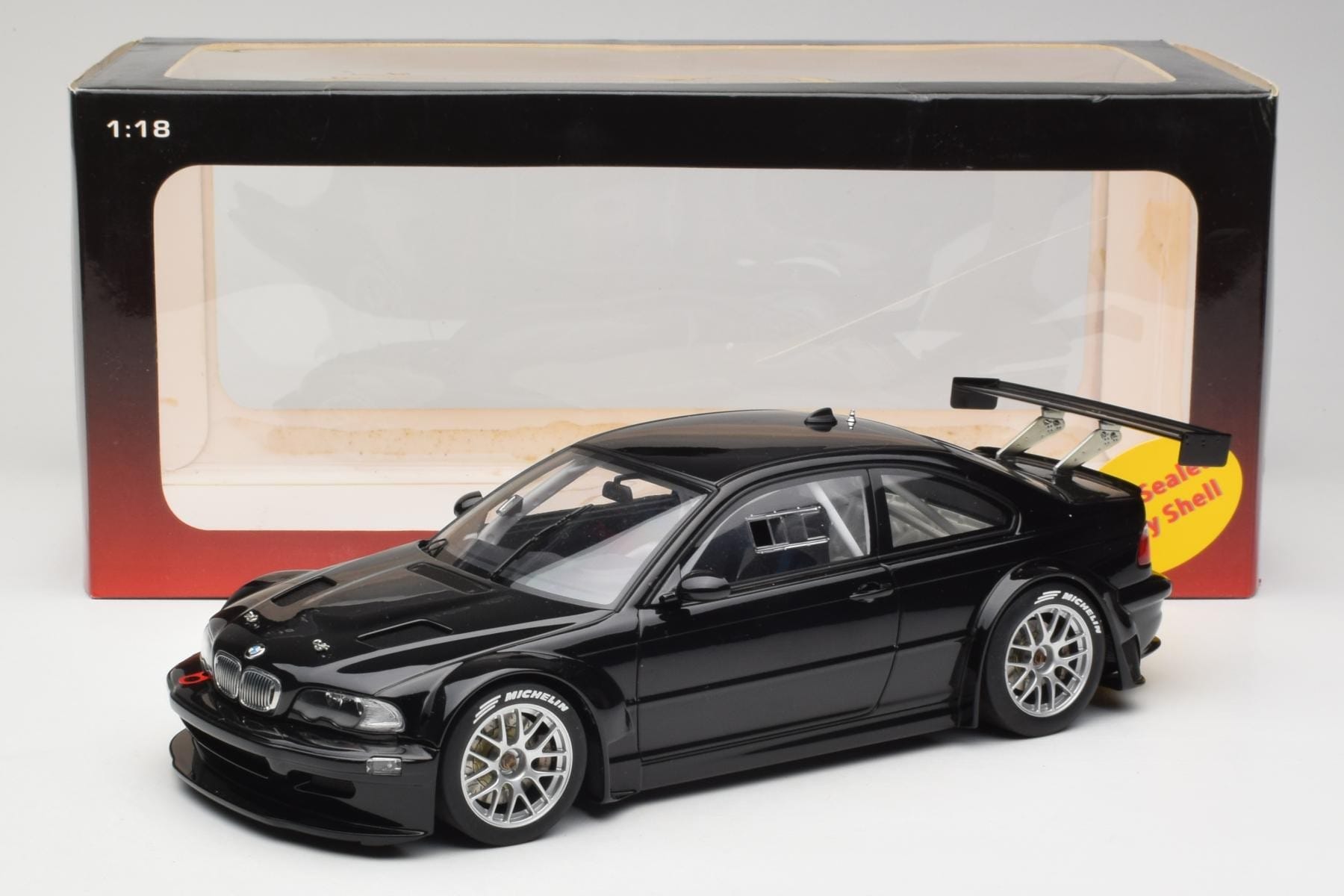 BMW M3 GTR E46 Plain Body Jet Black AUTOart 1:18