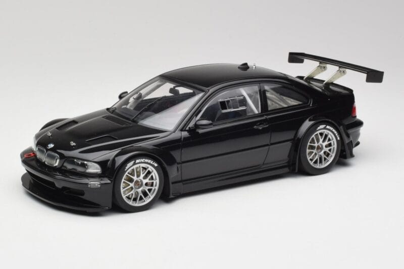 BMW M3 GTR E46 Plain Body Jet Black AUTOart 1:18 80447 Diecast