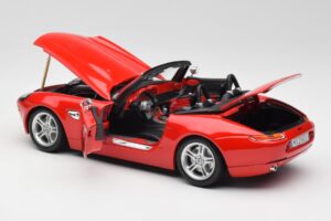 BMW Z8 E52 Roadster Bright Red Bburago 1:18 12032 Diecast - image 5 of 8