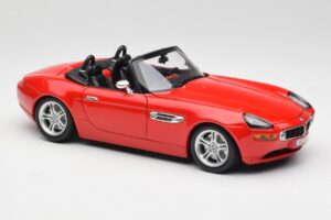 BMW Z8 E52 Roadster Bright Red Bburago 1:18 12032 Diecast - image 6 of 8