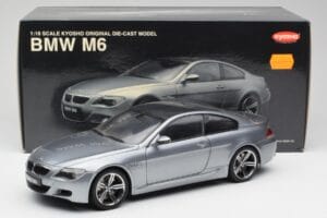 BMW M6 E63 Silver Grey Kyosho 1:18 08703GR Diecast - image 8 of 8