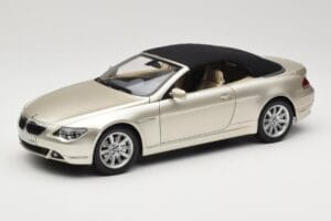 BMW 6 Series E64 Cabriolet Mineral Silver Metallic Kyosho 1:18 80430153437 Diecast - image 3 of 9