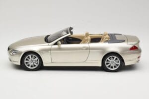 BMW 6 Series E64 Cabriolet Mineral Silver Metallic Kyosho 1:18 80430153437 Diecast - image 5 of 9